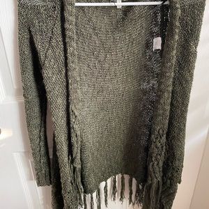 Monteau-Long Open Front Cardigan:XL (Girls)